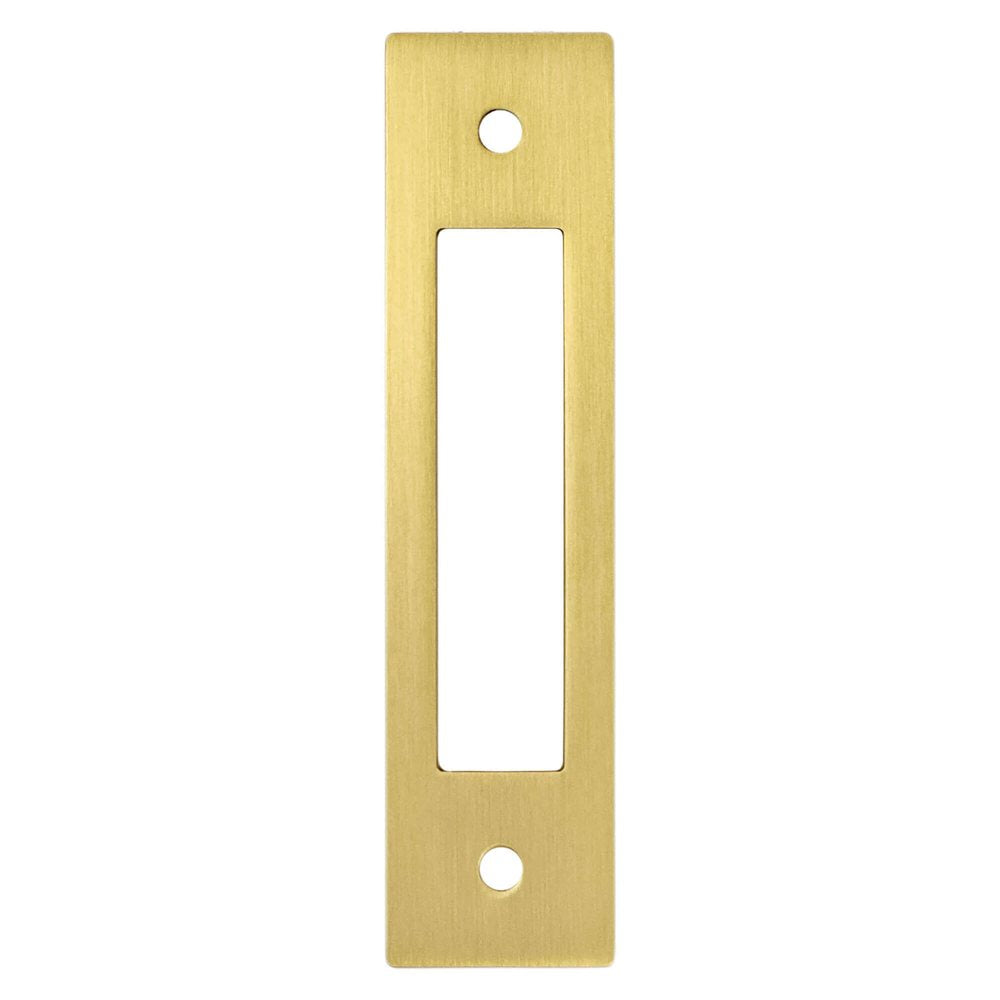 Berenson Statler Cutout Backplate - 96mm (3-25/32 in) - Modern Brushed Gold