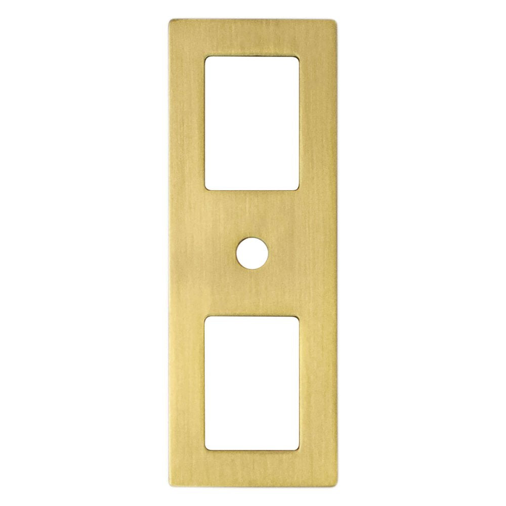 Berenson Statler Cutout Backplate - For Knobs - Modern Brushed Gold