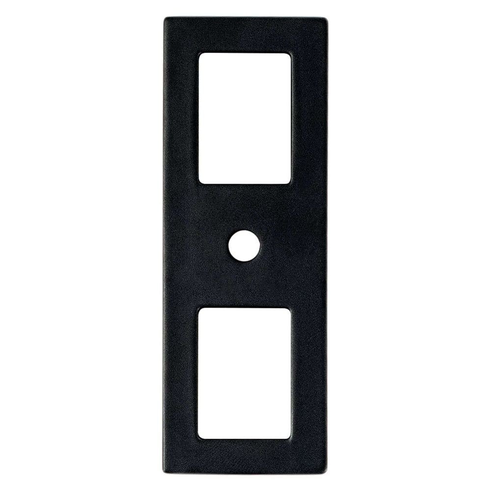 Berenson Statler Cutout Backplate - For Knobs - Matte Black