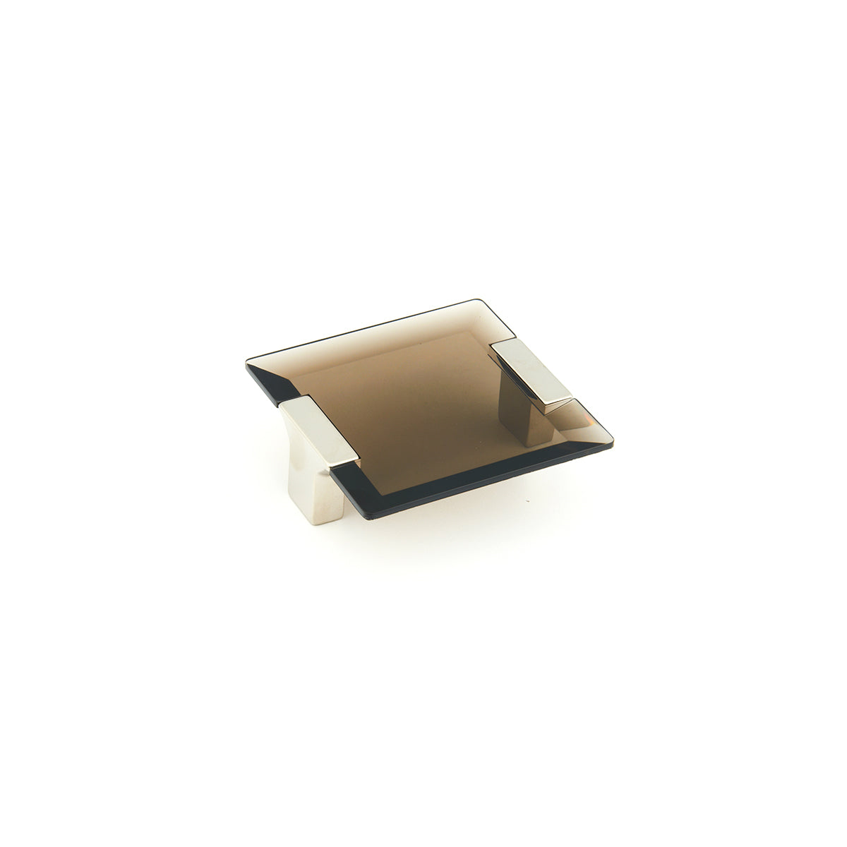 Schaub Positano Square Pull Smoke Satin Nickel