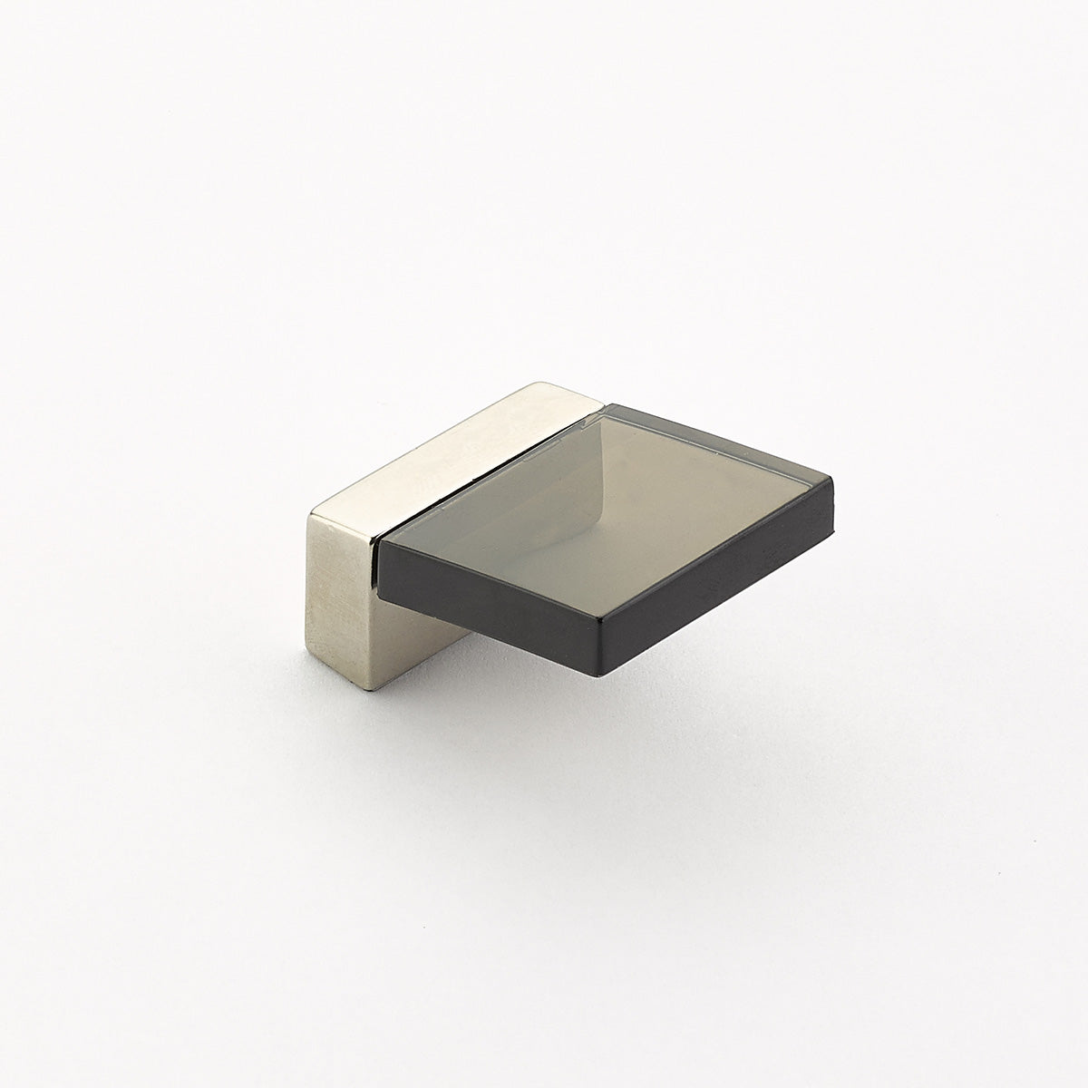 Schaub Positano Finger Pull Smoke Satin Nickel