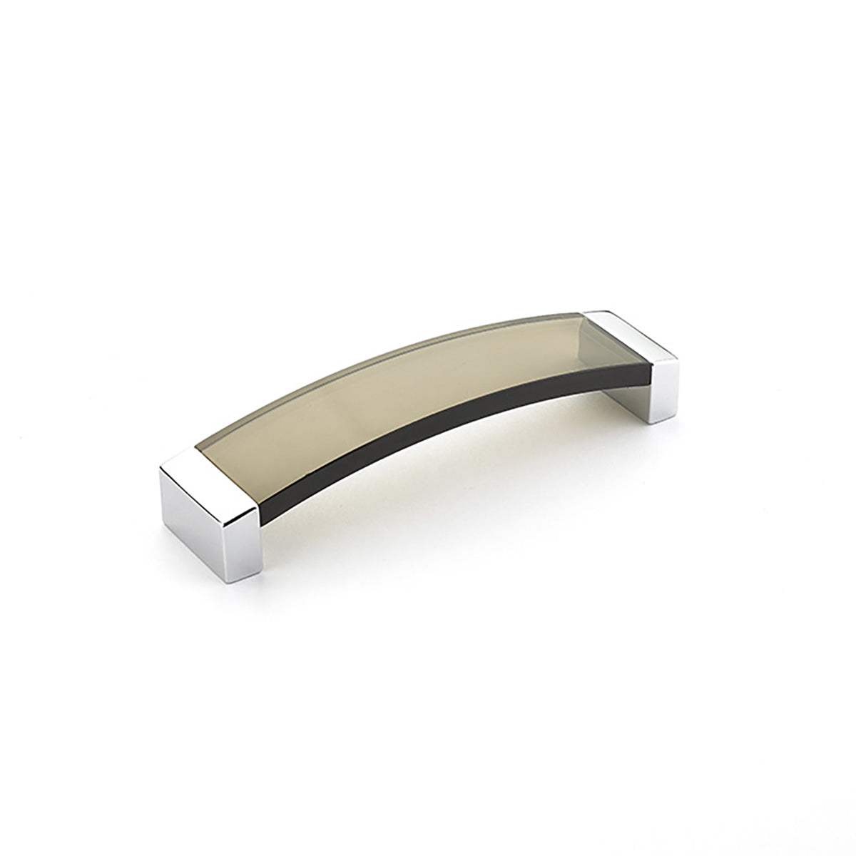 Schaub Positano Arched Pull Smoke Polished Chrome