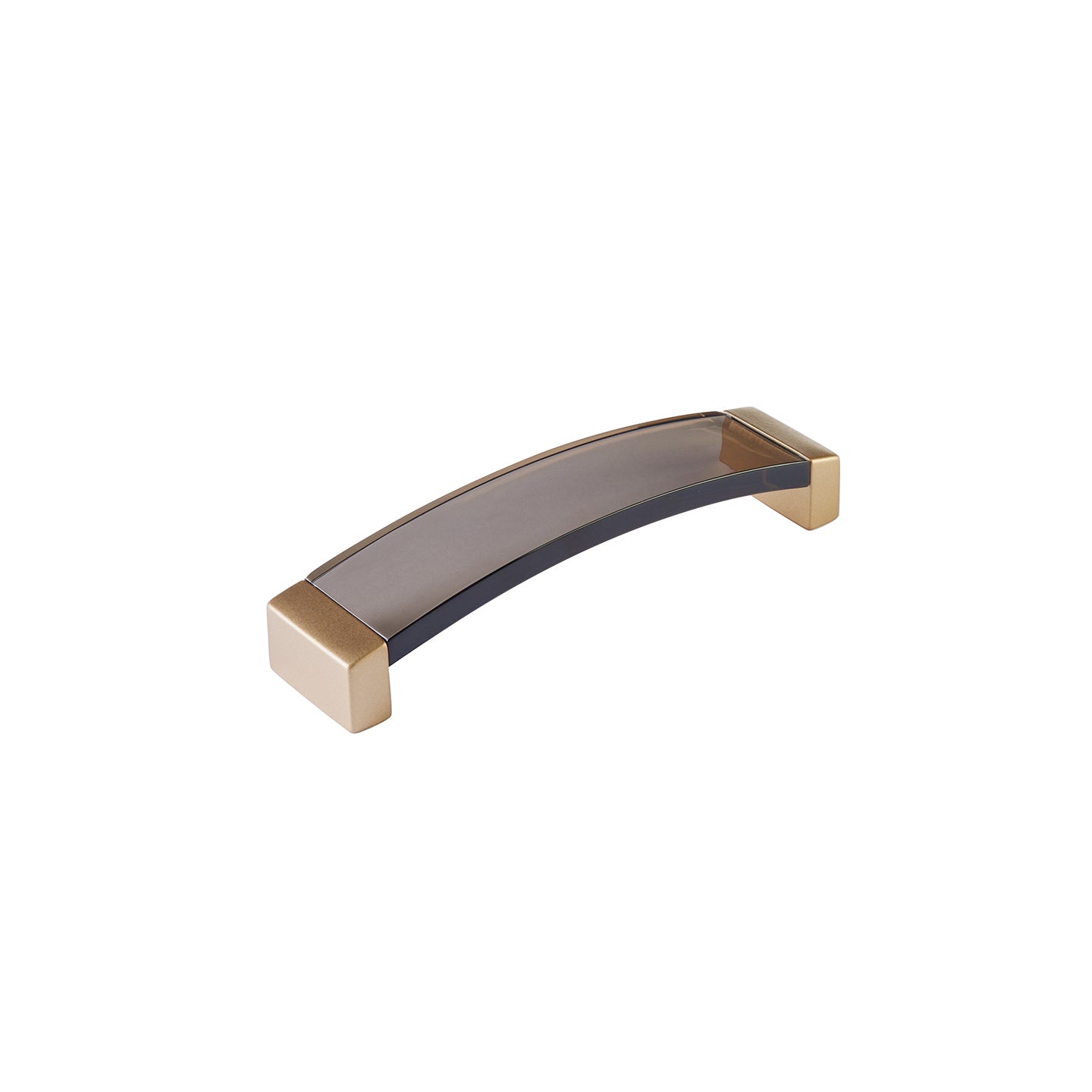 Schaub Positano Arched Pull Smoke Signature Satin Brass