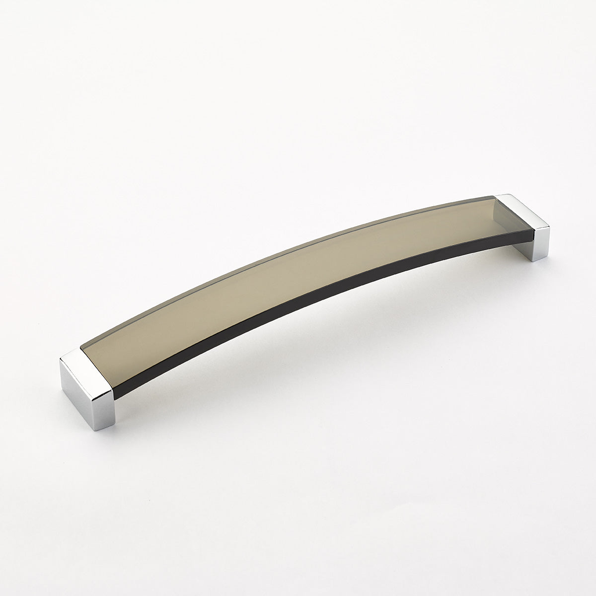 Schaub Positano Arched Pull Smoke Polished Chrome
