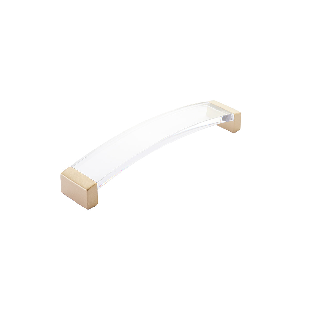 Schaub Positano Arched Pull Clear Signature Satin Brass
