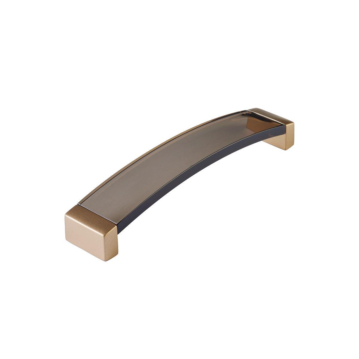 Schaub Positano Arched Pull Smoke Signature Satin Brass