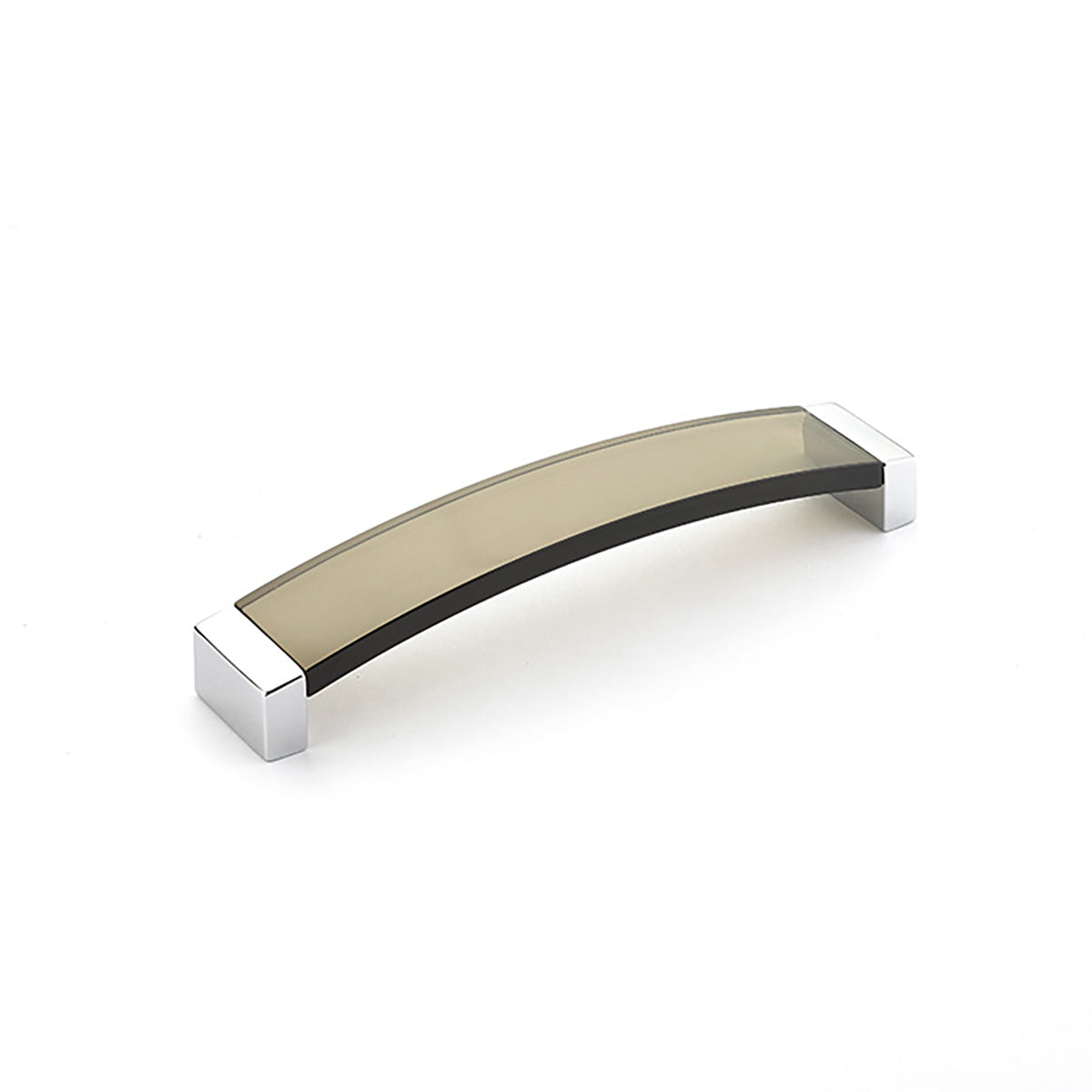 Schaub Positano Arched Pull Smoke Polished Chrome
