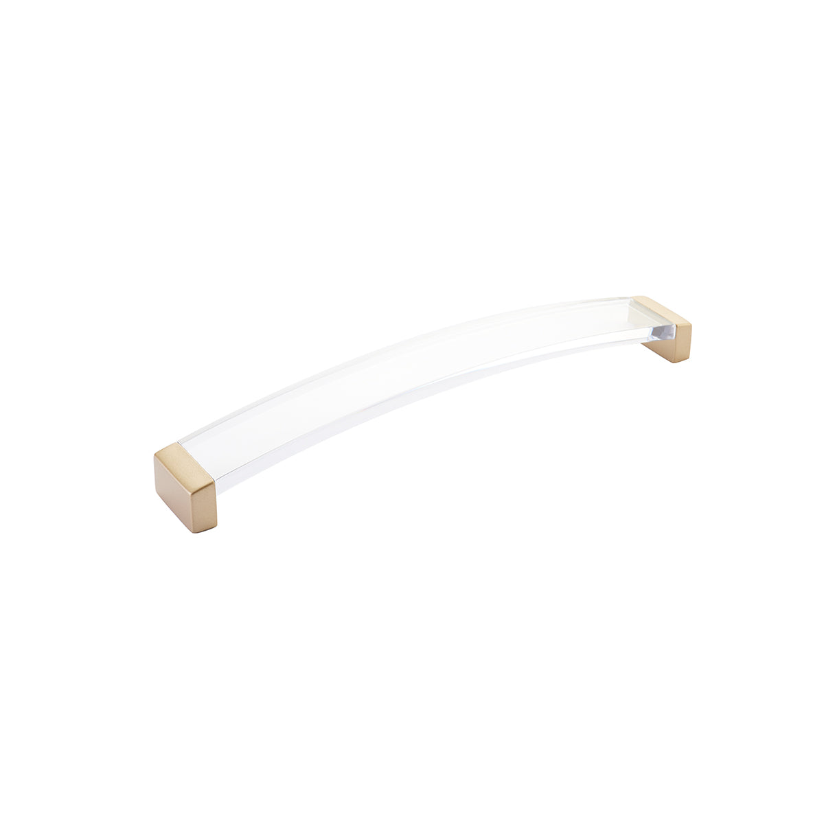 Schaub Positano Arched Pull Clear Signature Satin Brass