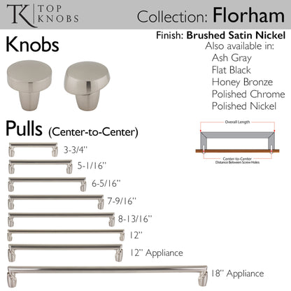 Top Knobs Florham Diameter Round Knob
