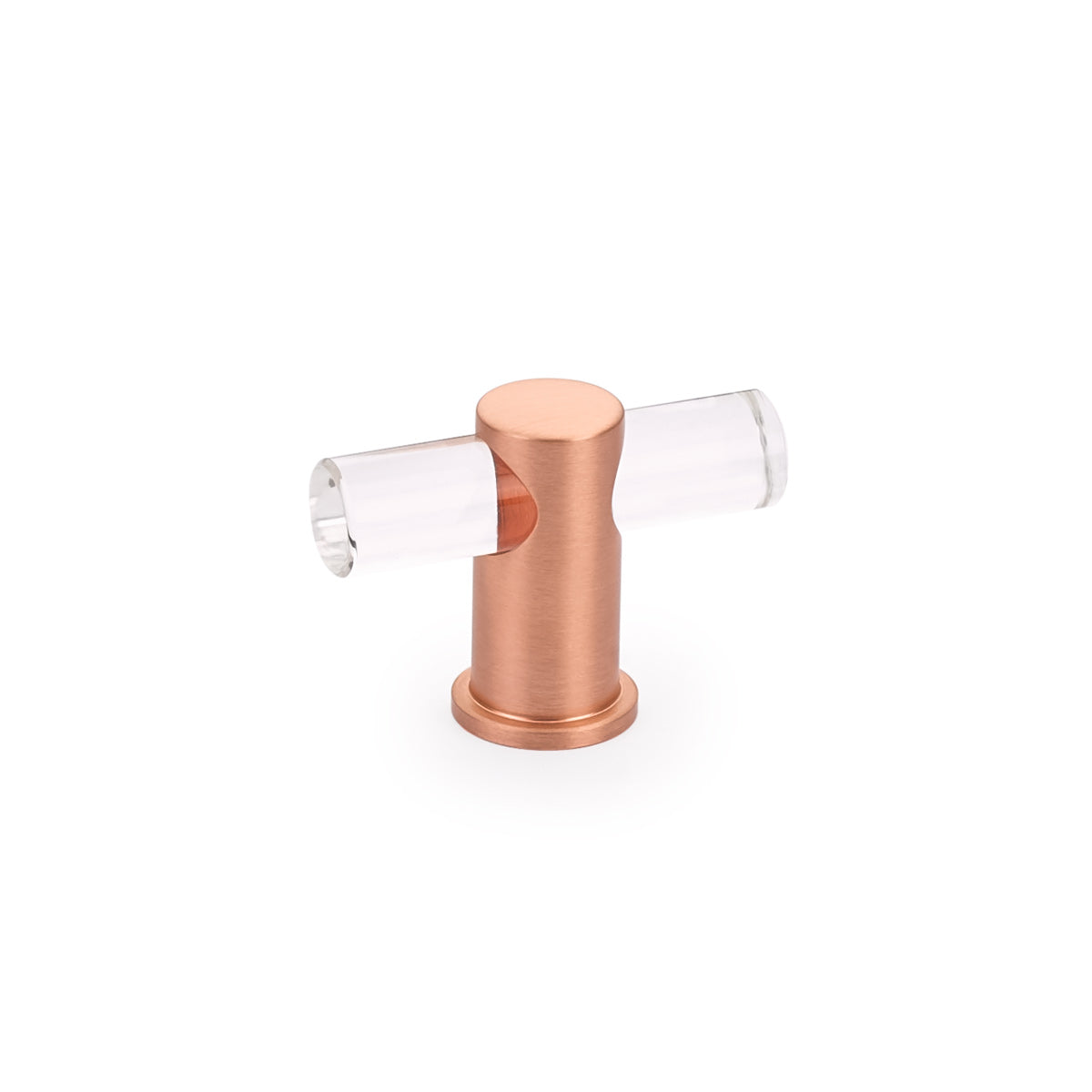 Schaub Lumiere T-Knob Brushed Rose Gold