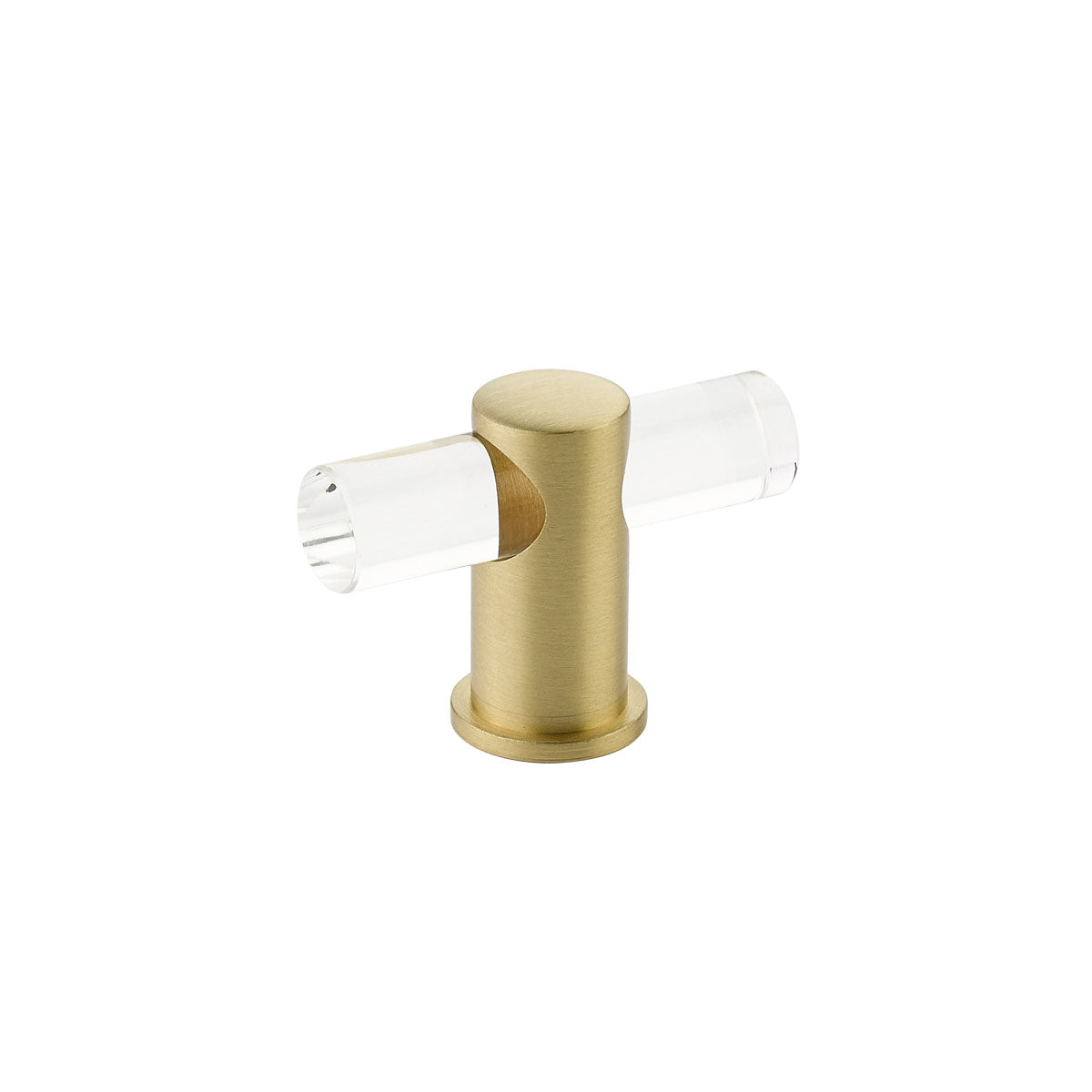 Schaub Lumiere T-Knob Satin Brass