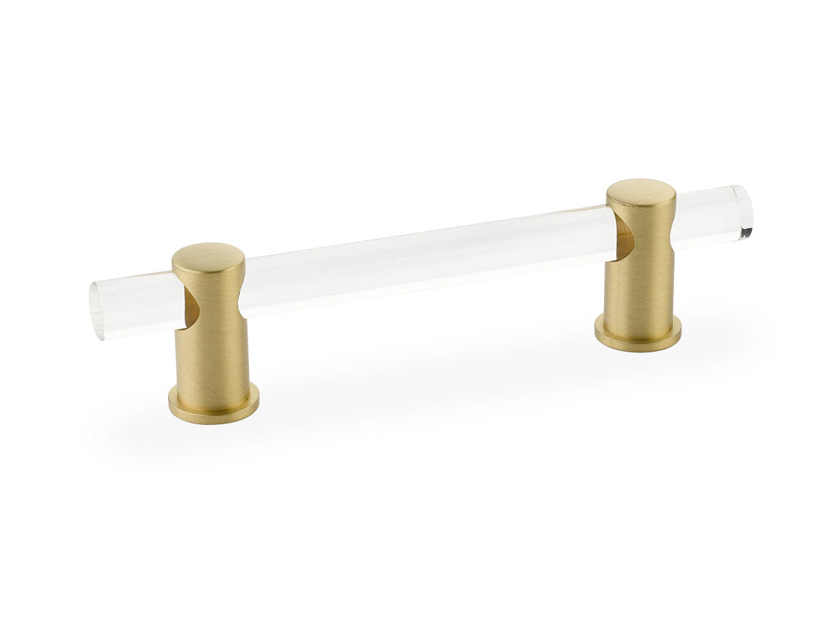 Schaub Lumiere Bar Pull 4" Satin Brass