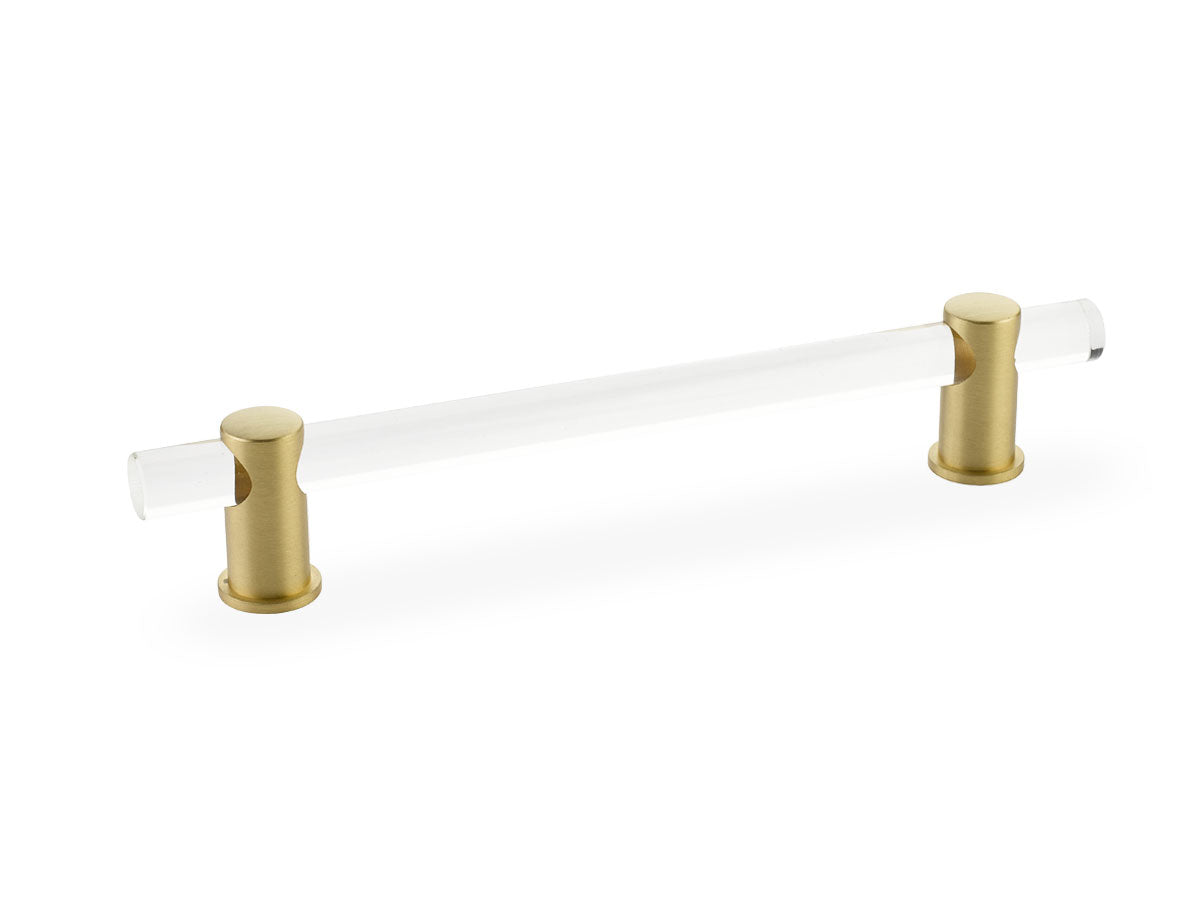 Schaub Lumiere Bar Pull 6" Satin Brass
