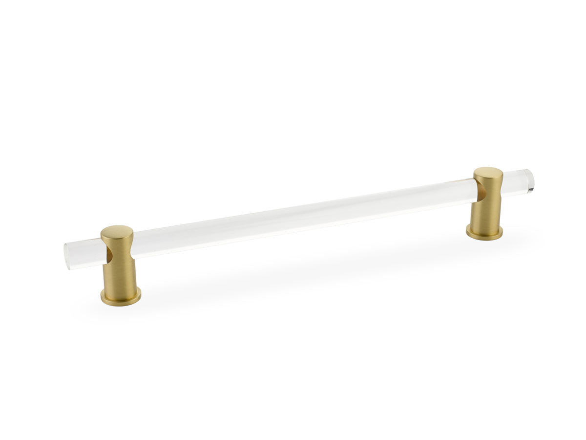 Schaub Lumiere Bar Pull 8" Satin Brass