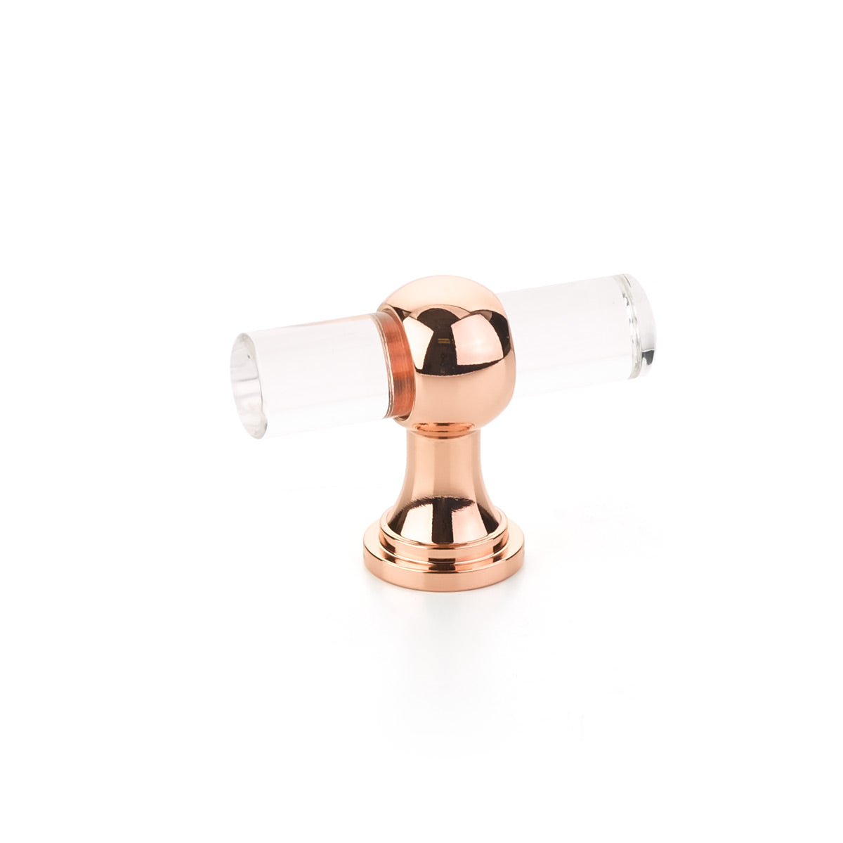 Schaub Lumiere Transitional T-Knob Polished Rose Gold