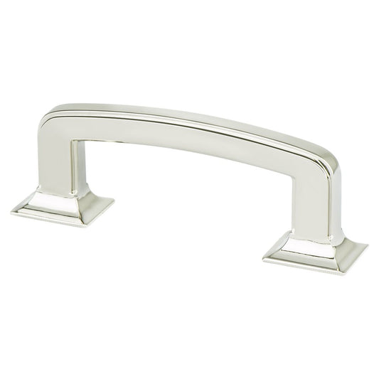 Berenson Designers Group Ten Hearthstone Pull - 3 in (76.2mm) - Polished Nickel