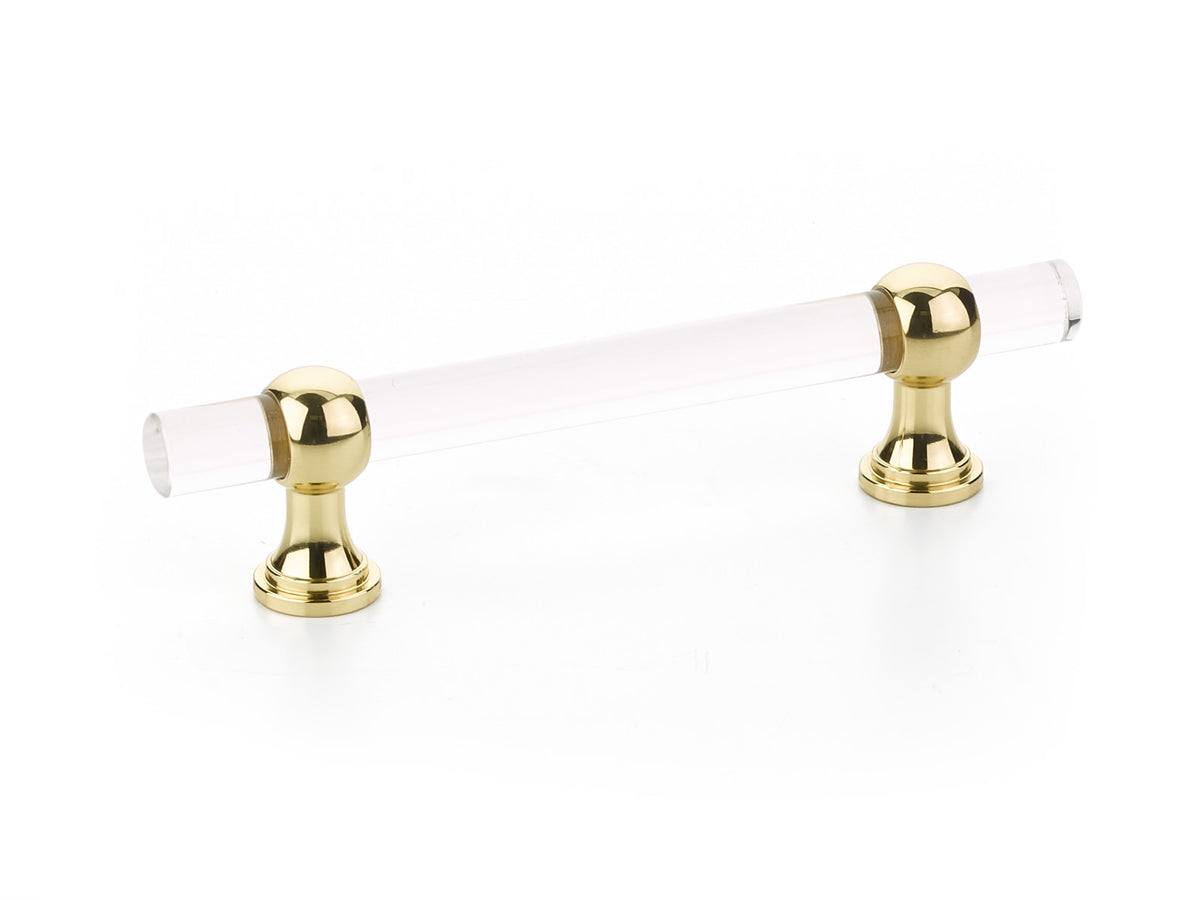 Schaub Lumiere Transitional Bar Pull 4" Polished Brass