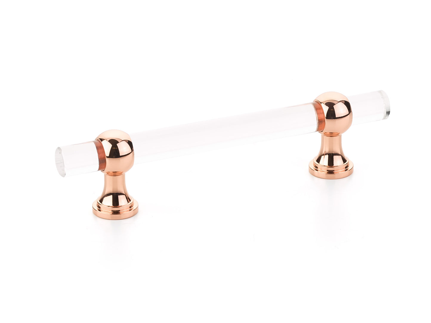 Schaub Lumiere Transitional Bar Pull 4" Polished Rose Gold