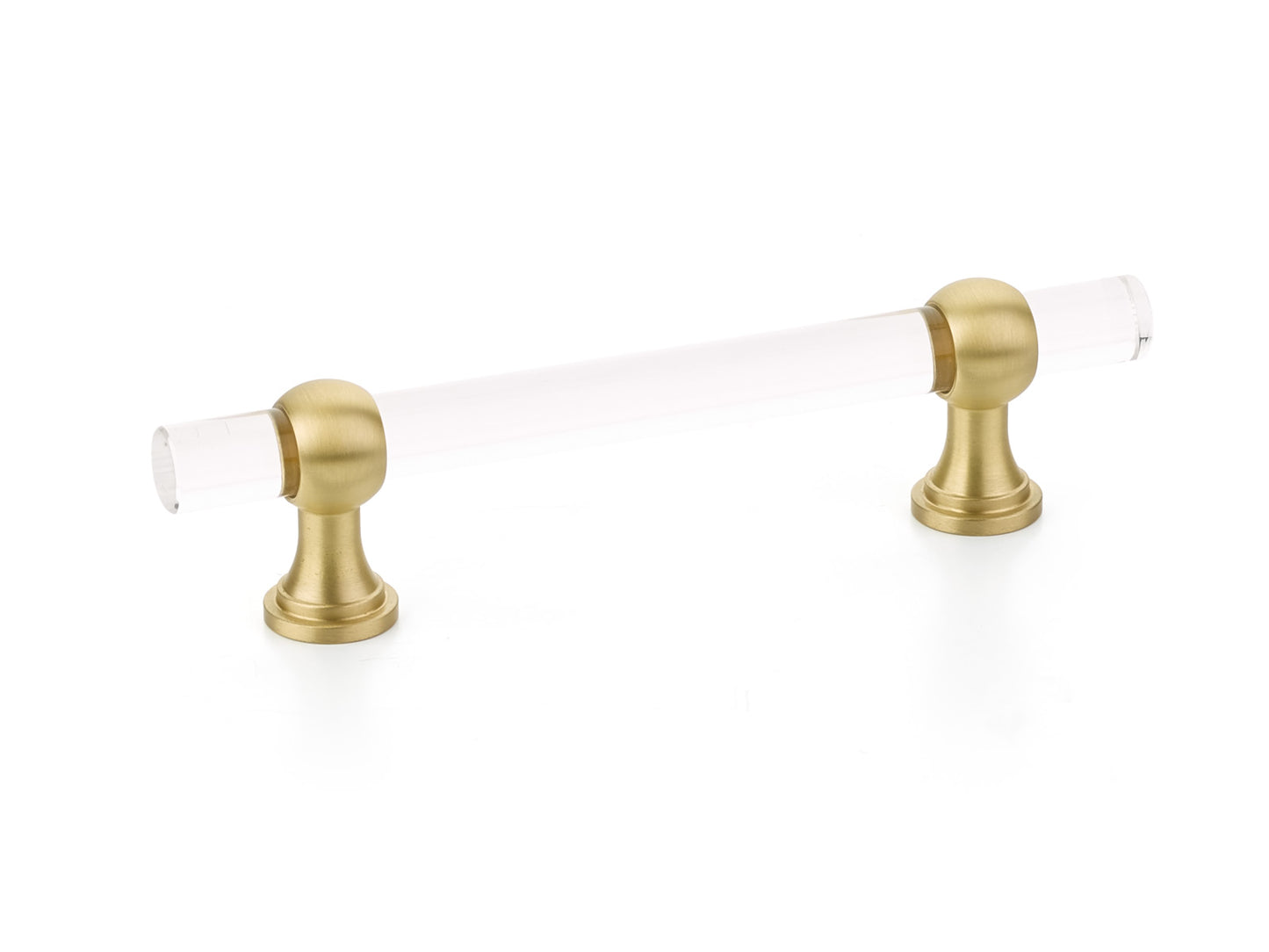 Schaub Lumiere Transitional Bar Pull 4" Satin Brass