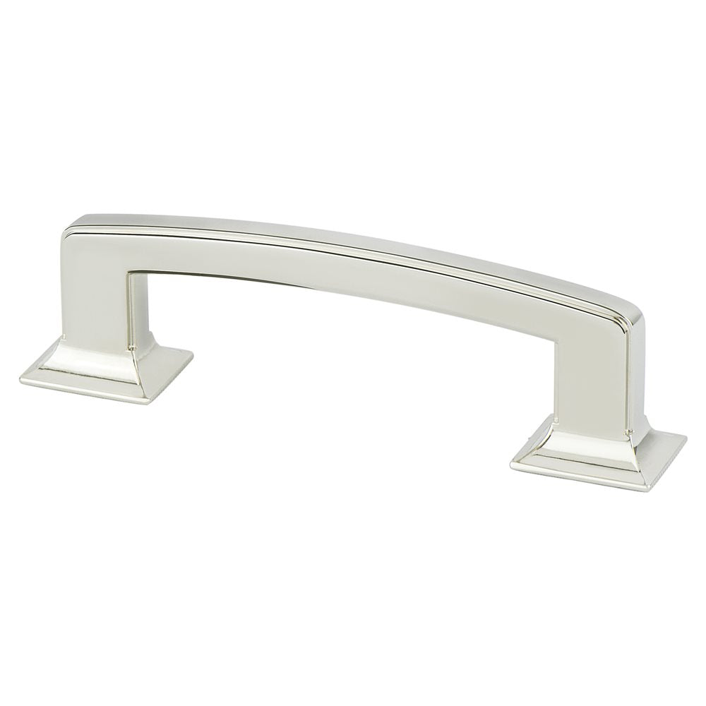 Berenson Designers Group Ten Hearthstone Pull - 96mm (3-25/32 in) - Polished Nickel