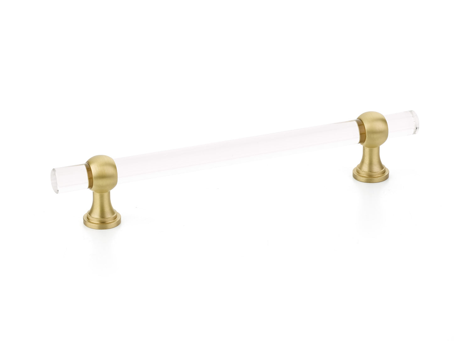 Schaub Lumiere Transitional Bar Pull 6" Satin Brass