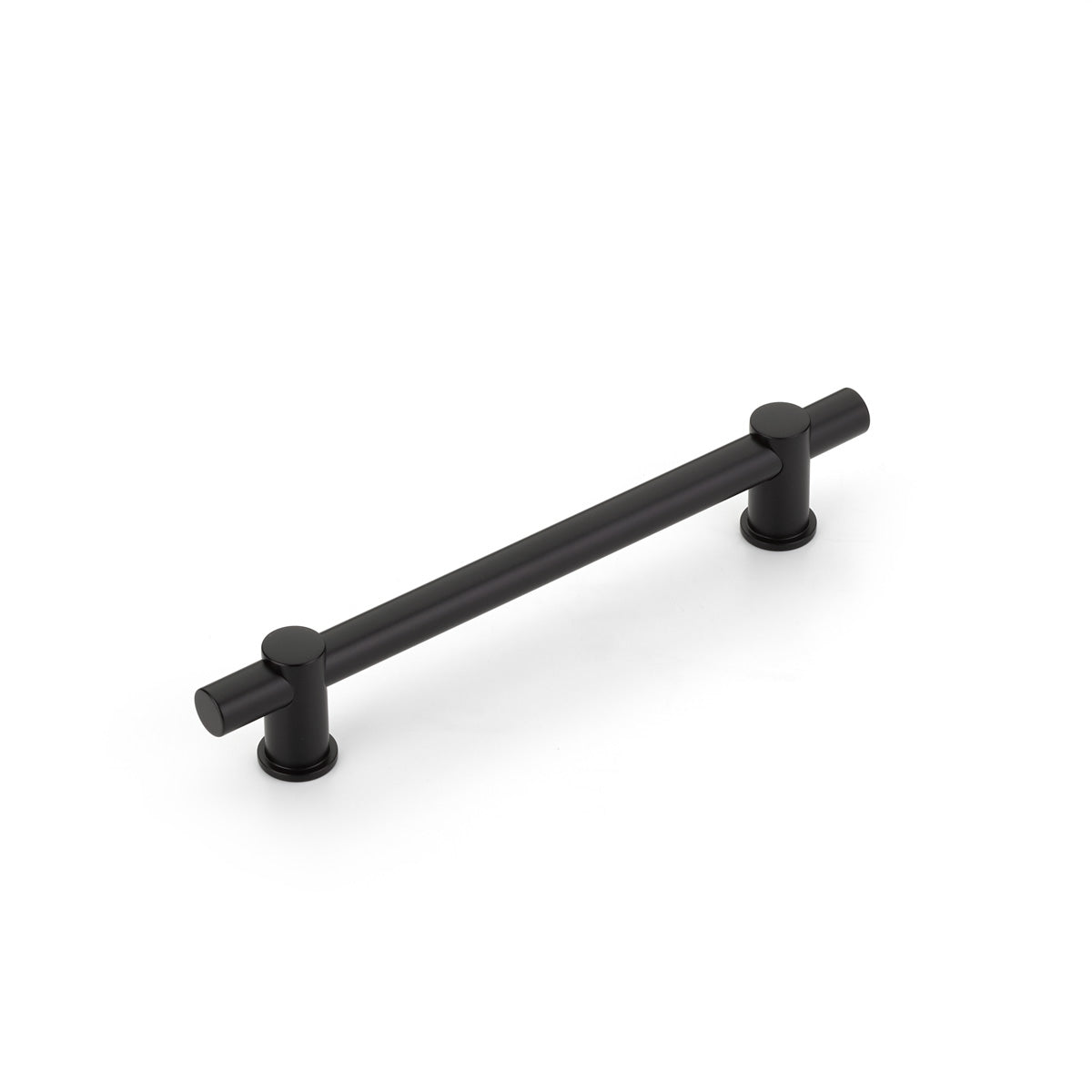 Schaub Fonce' Bar Pull 6" cc with Matte Black Bar and Matte Black stems