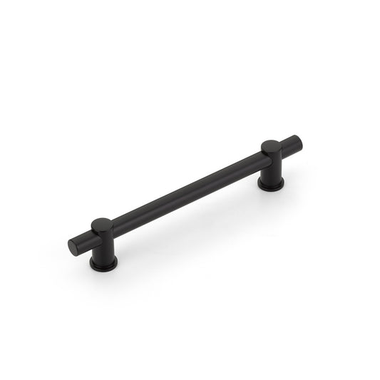 Schaub Fonce' Bar Pull 6" cc with Matte Black Bar and Matte Black stems