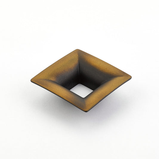 Schaub Finestrino Flared Square Pull 1-1/4" Burnished Bronze