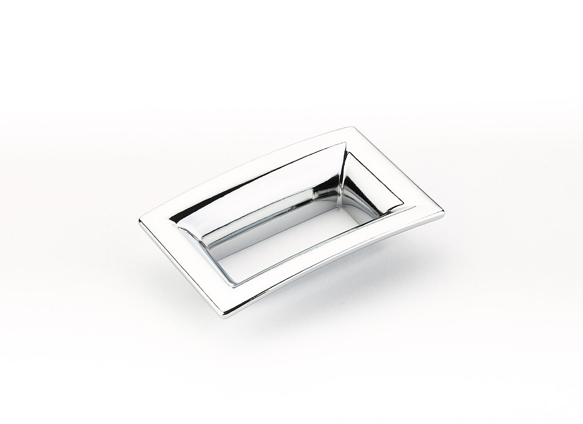 Schaub Finestrino Flared Rectangle Pull 2-1/2" Polished Chrome