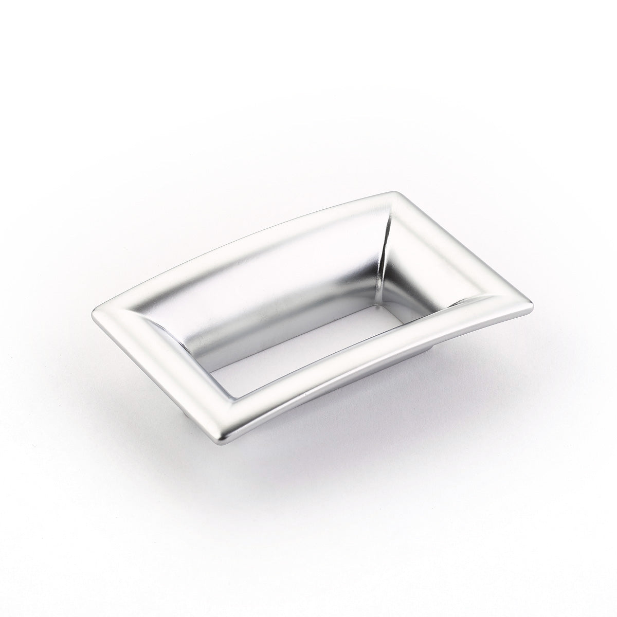 Schaub Finestrino Flared Rectangle Pull 2-1/2" Matte Chrome