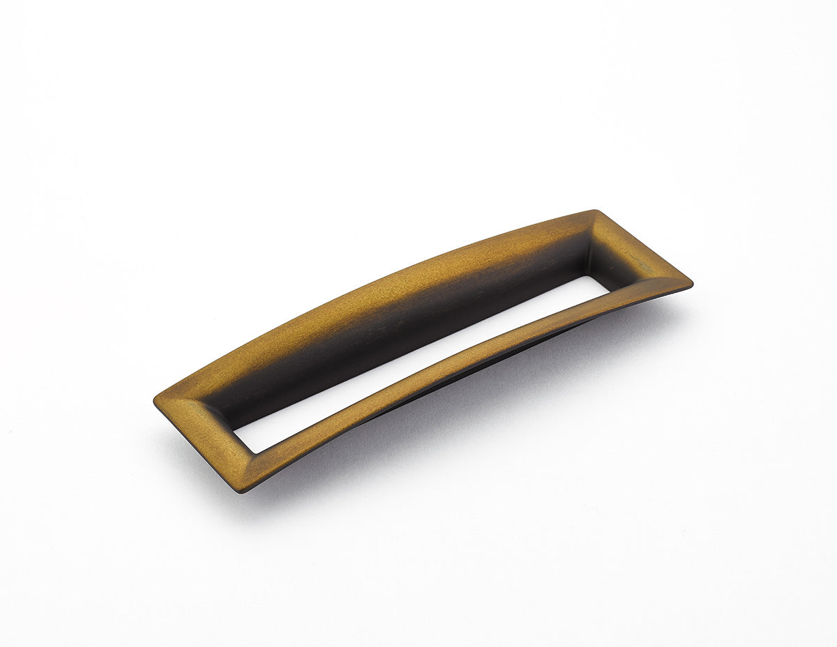 Schaub Finestrino Flared Rectange Pull 6-5/16" Burnished Bronze