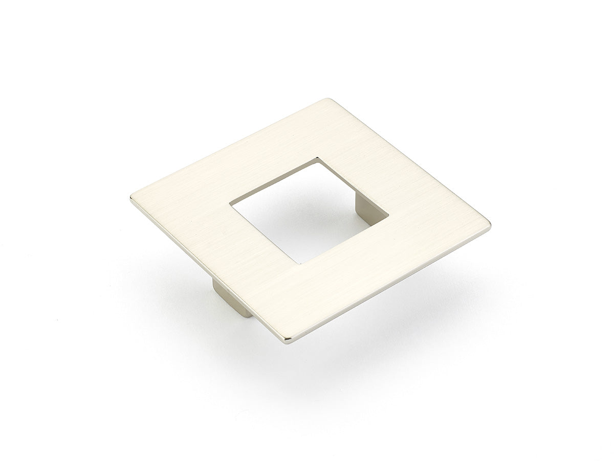 Schaub Finestrino Flat Square Pull 2-1/2" Satin Nickel