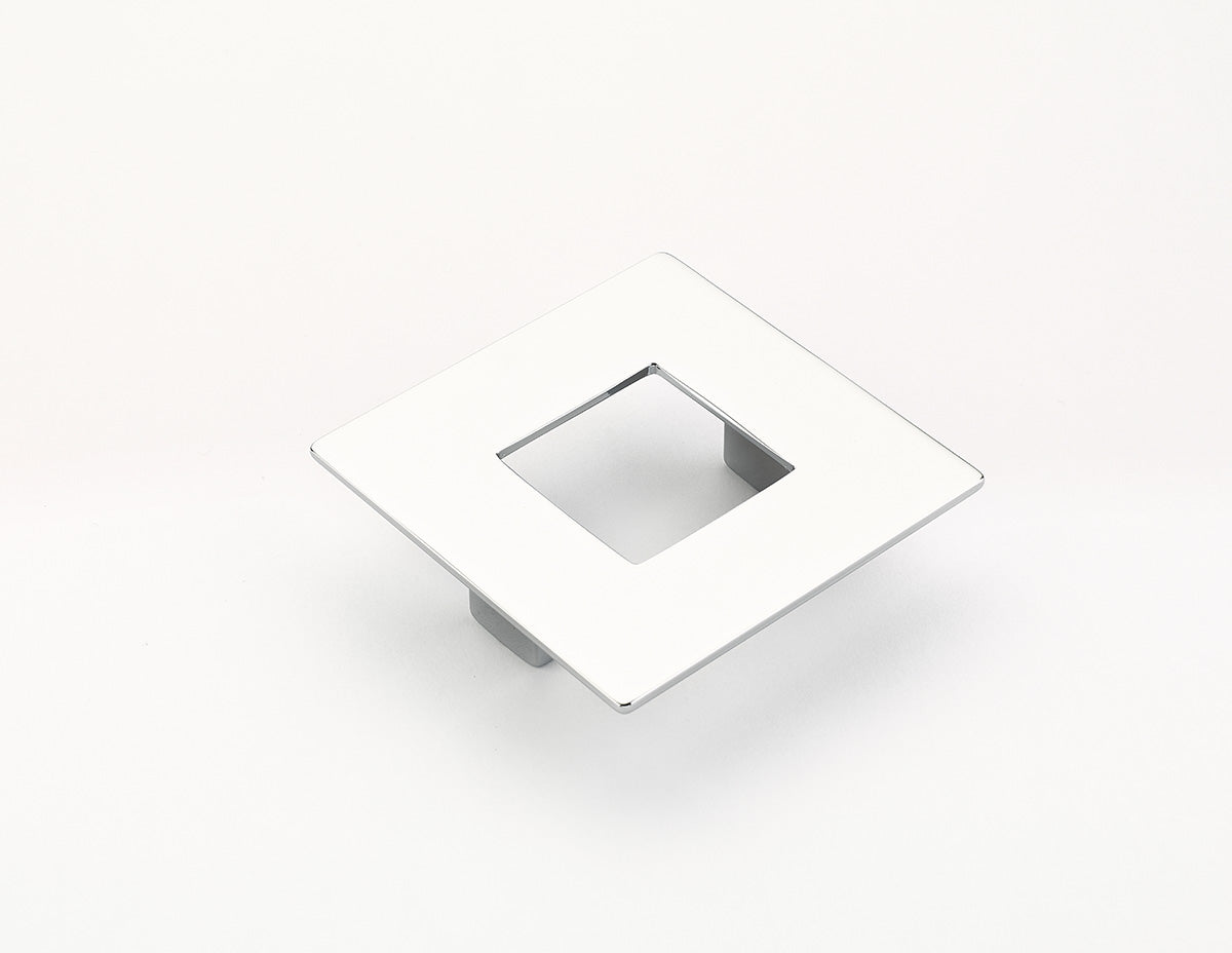 Schaub Finestrino Flat Square Pull 2-1/2" Polished Chrome