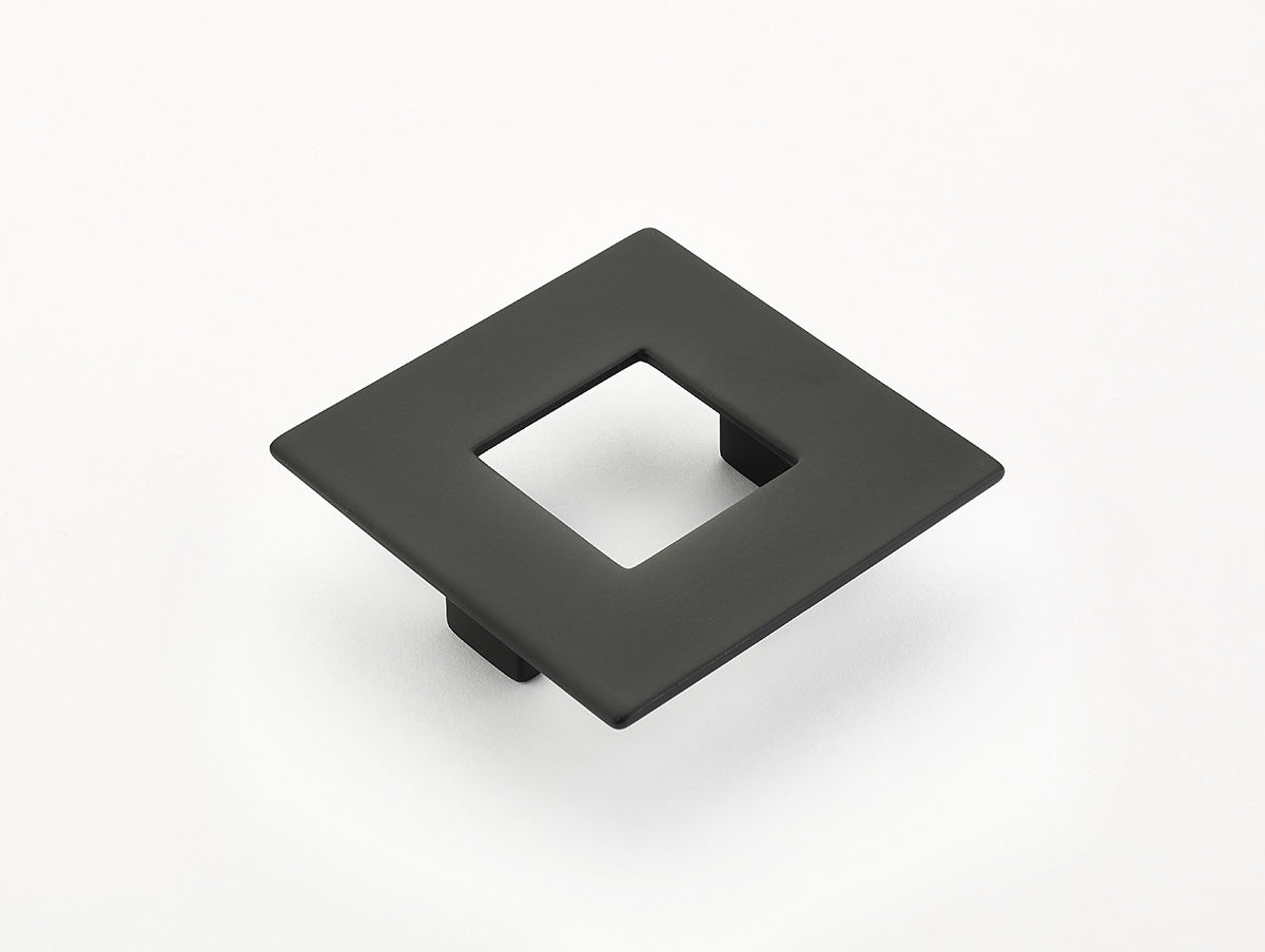 Schaub Finestrino Flat Square Pull 2-1/2" Matte Black