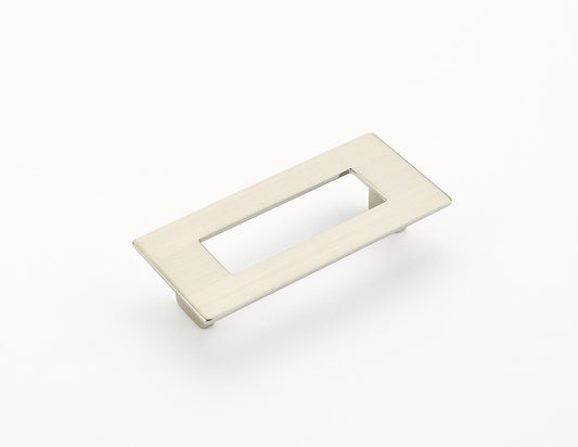 Schaub Finestrino Flat Rectangle Pull 3-3/4" Satin Nickel