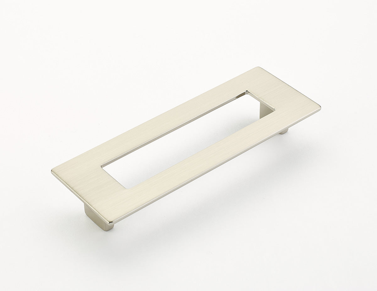 Schaub Finestrino Flat Rectangle Pull 5-1/16" Satin Nickel
