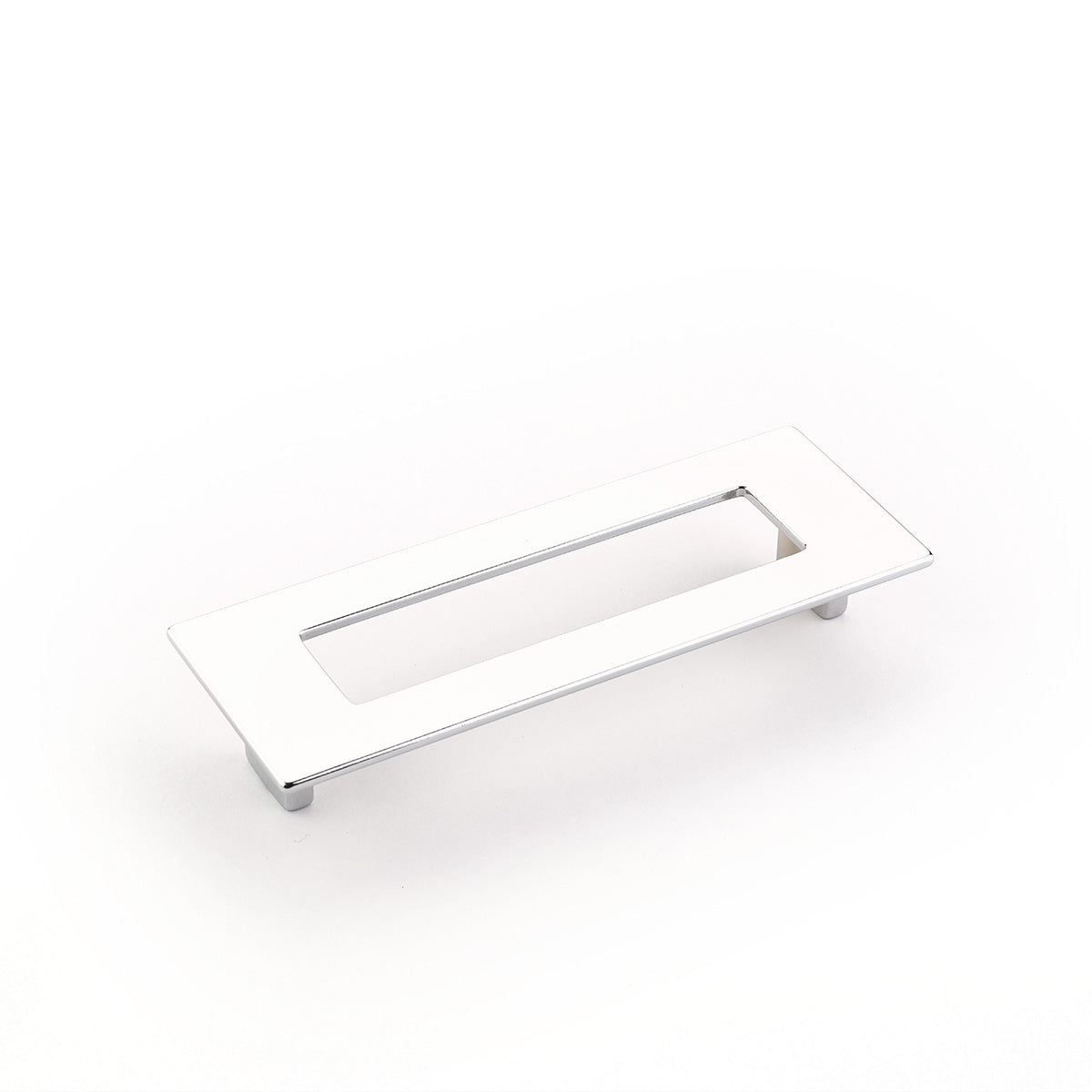 Schaub Finestrino Flat Rectangle Pull 5-1/16" Polished Chrome