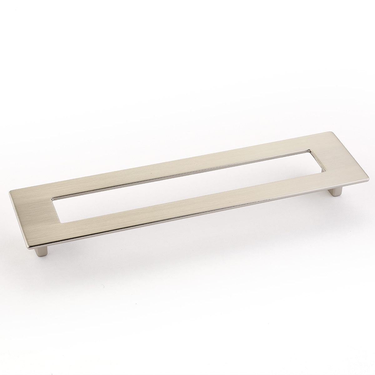 Schaub Finestrino Flat Rectangle Pull 7-1/2" Satin Nickel