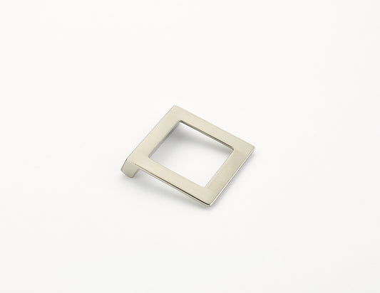 Schaub Finestrino Angled Square Pull 1-1/4" Satin Nickel