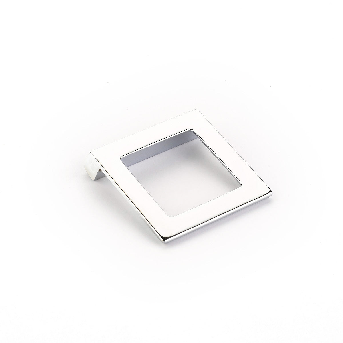 Schaub Finestrino Angled Square Pull 1-1/4" Polished Chrome