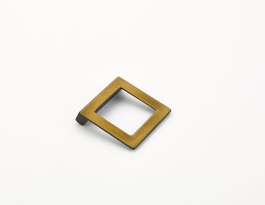 Schaub Finestrino Angled Square Pull 1-1/4" Burnished Bronze