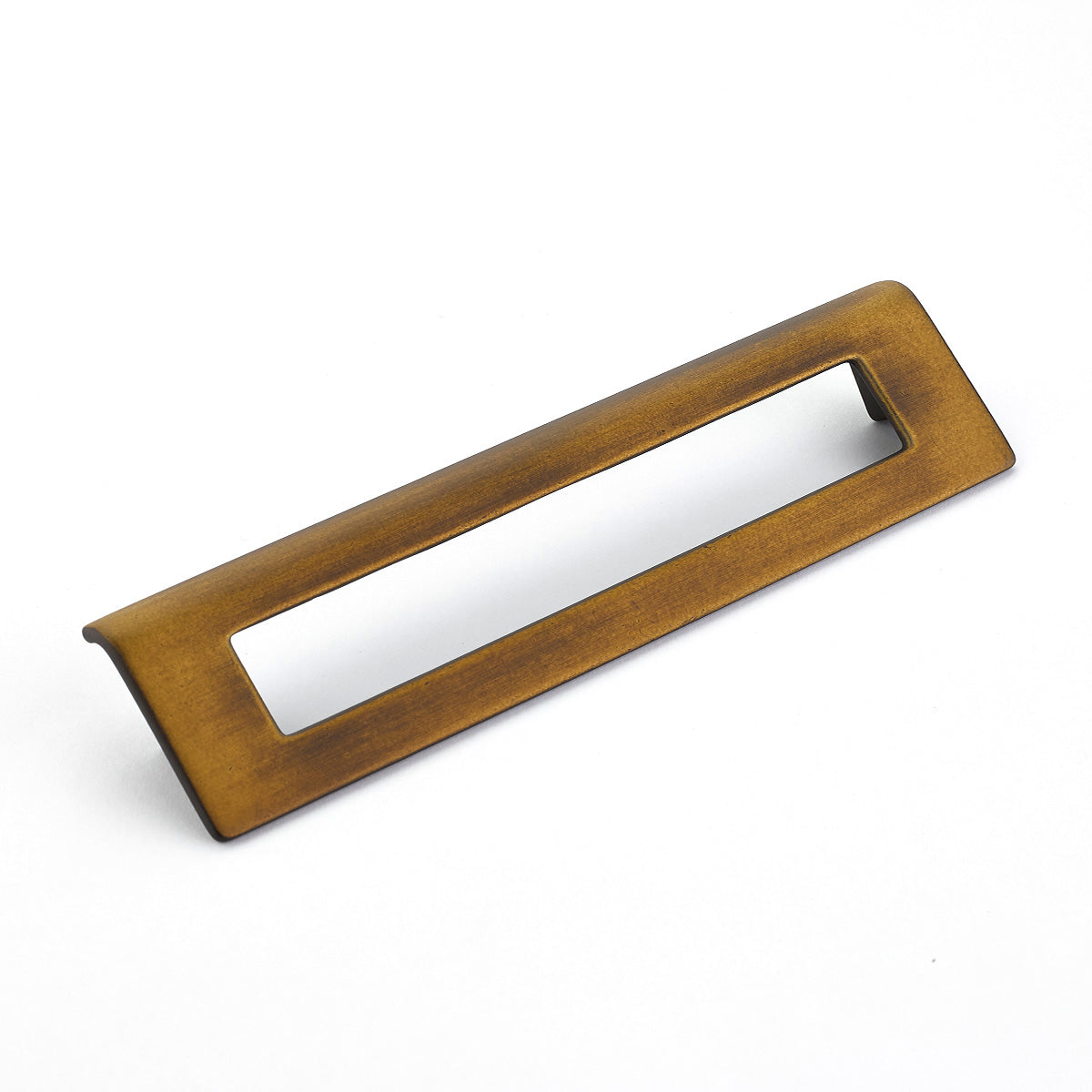Schaub Finestrino Angled Rectange Pull 6-5/16" Burnished Bronze