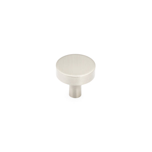 Schaub Haniburton Round Knob 1-1/4" Satin Nickel