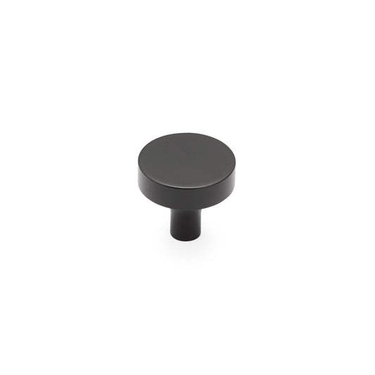 Schaub Haniburton Round Knob 1-1/4" Matte Black
