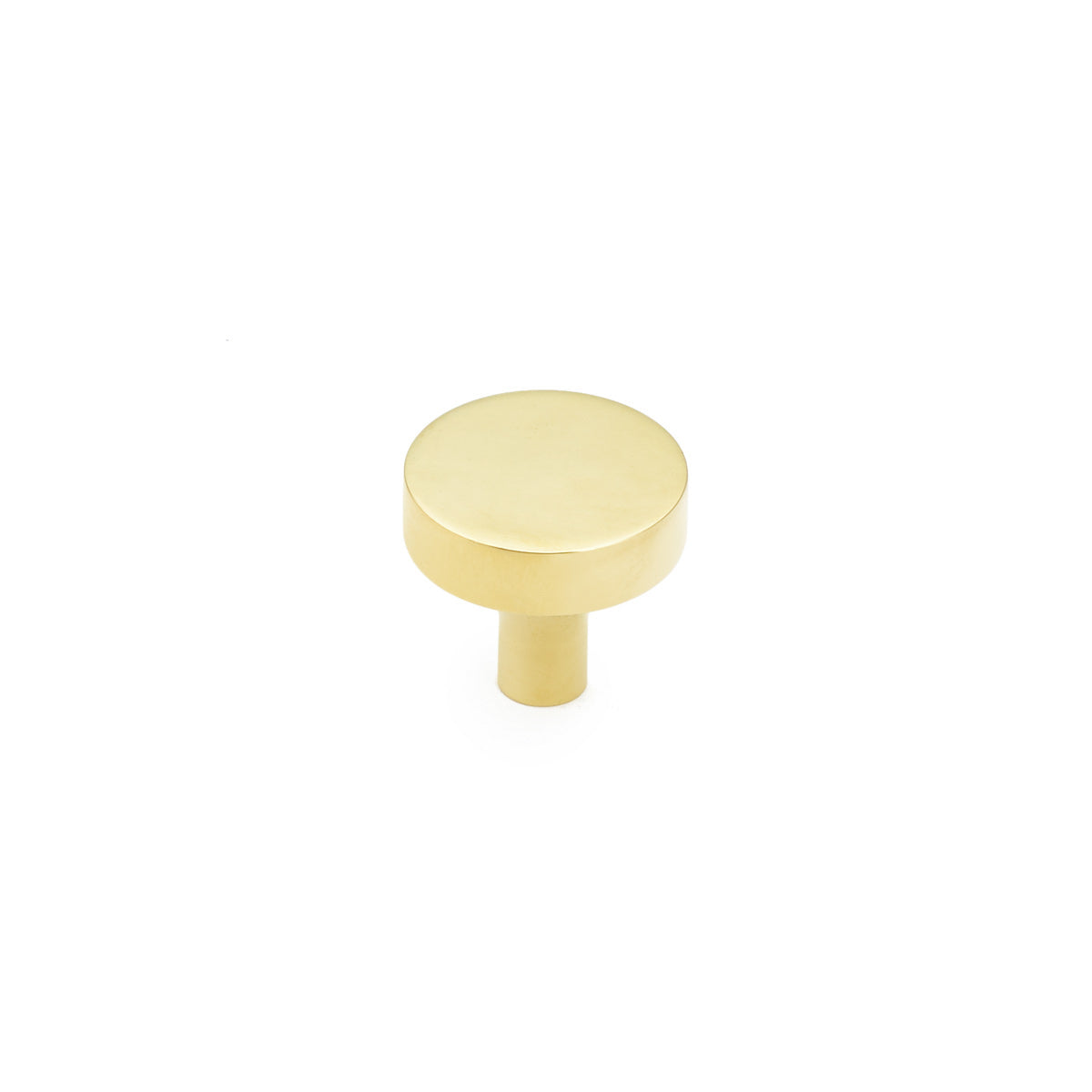 Schaub Haniburton Round Knob 1-1/4" Unlacquered Brass