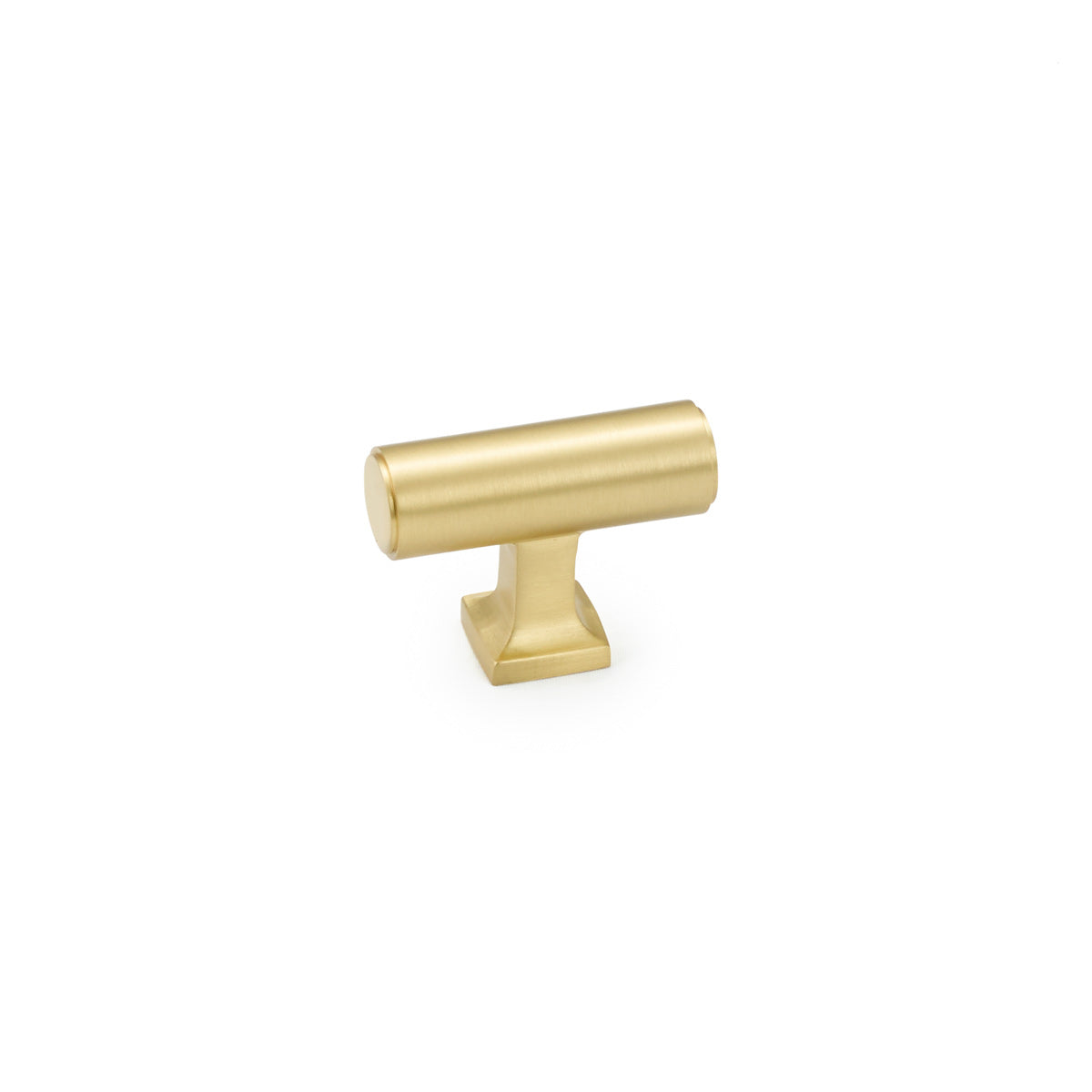Schaub Haniburton T-Knob 1-5/8" Satin Brass