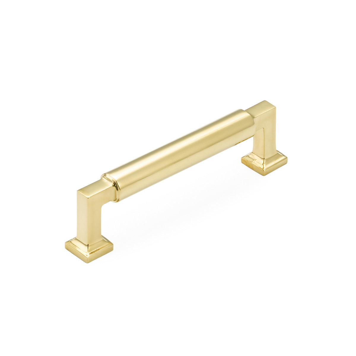 Schaub Haniburton Pull Unlacquered Brass 4" cc