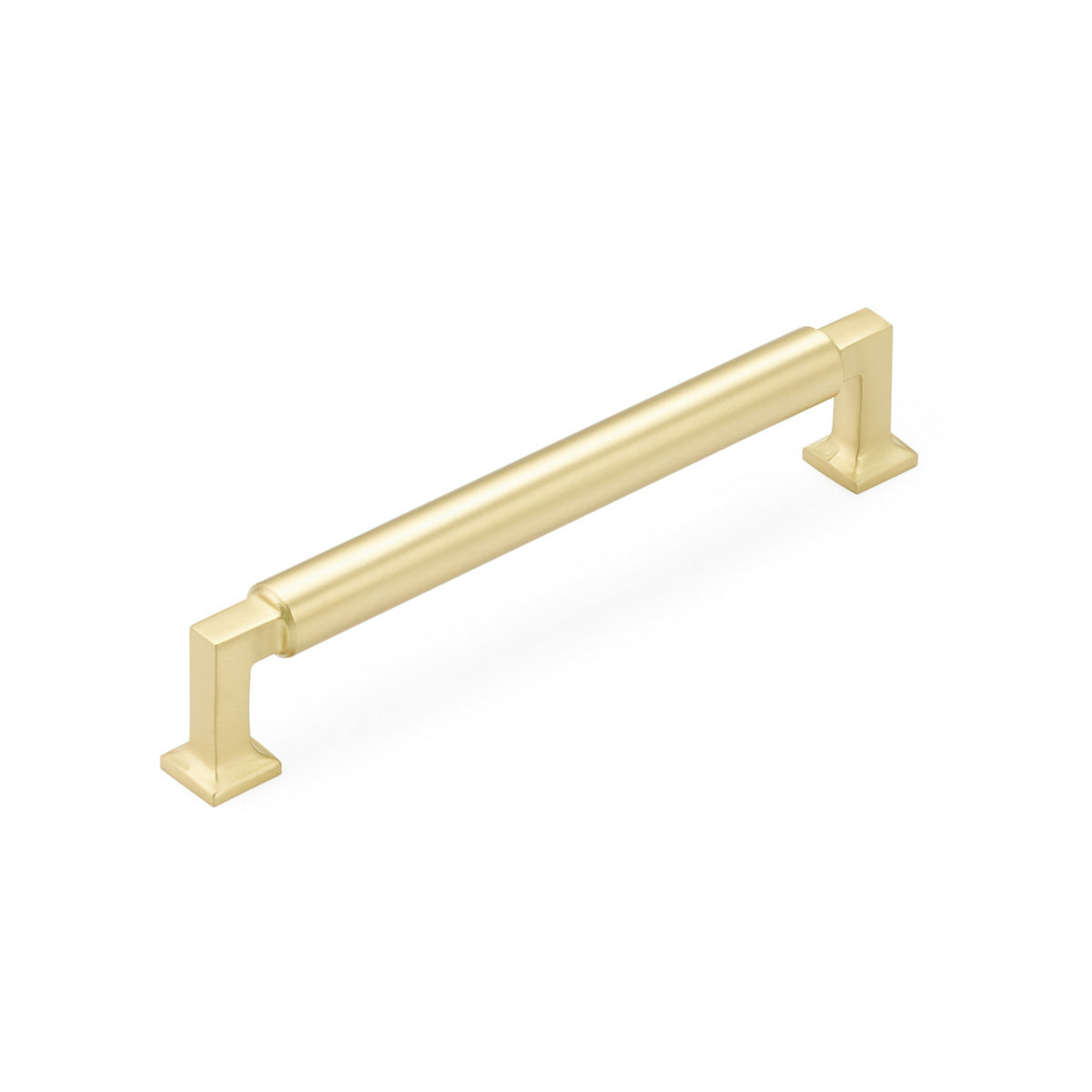 Schaub Haniburton Pull Satin Brass 6" cc