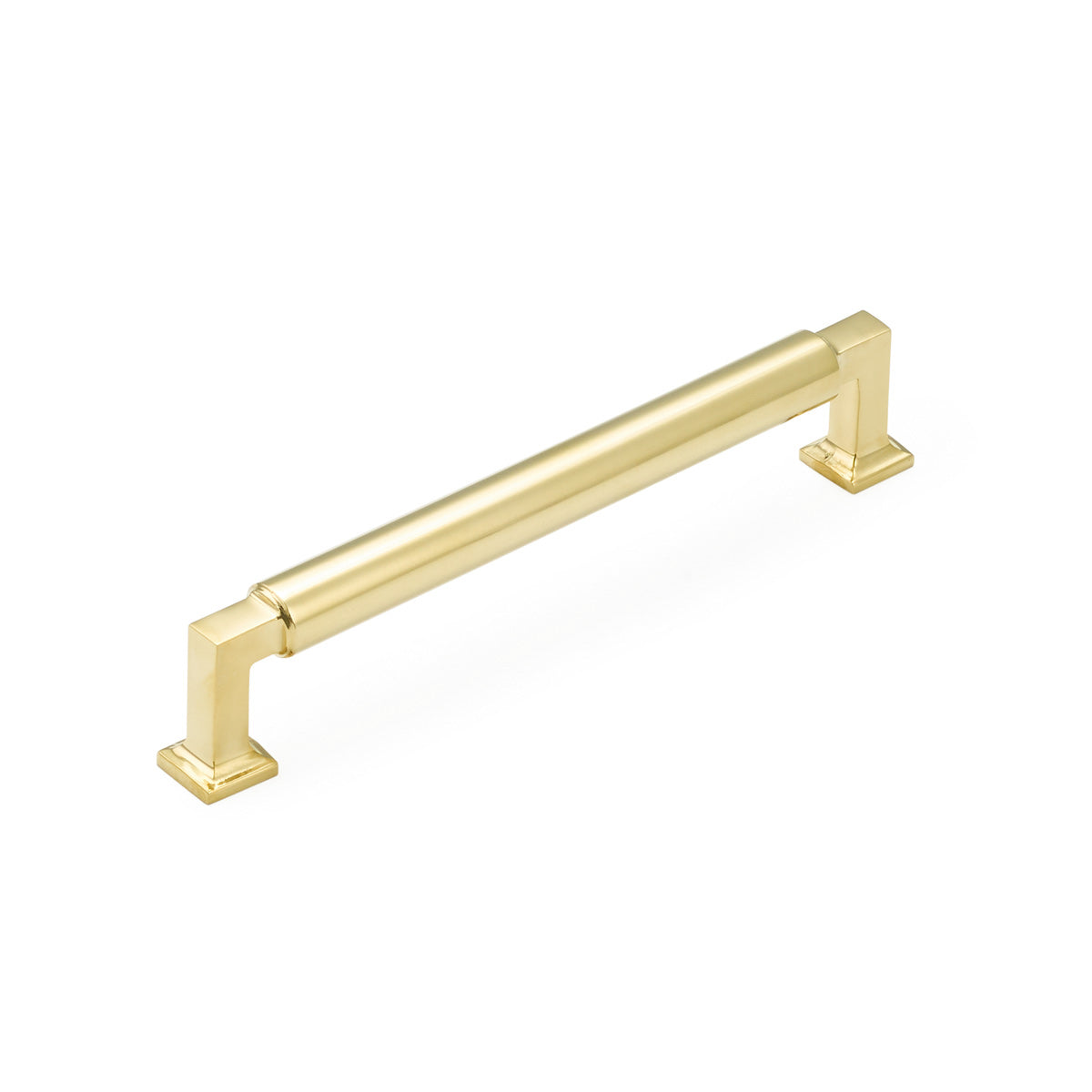 Schaub Haniburton Pull Unlacquered Brass 6" cc