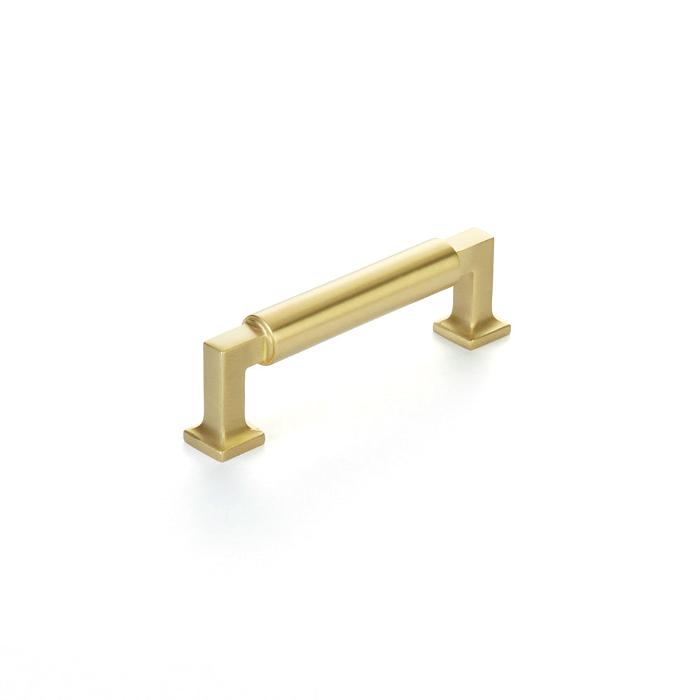 Schaub Haniburton Pull Satin Brass 3.5" cc
